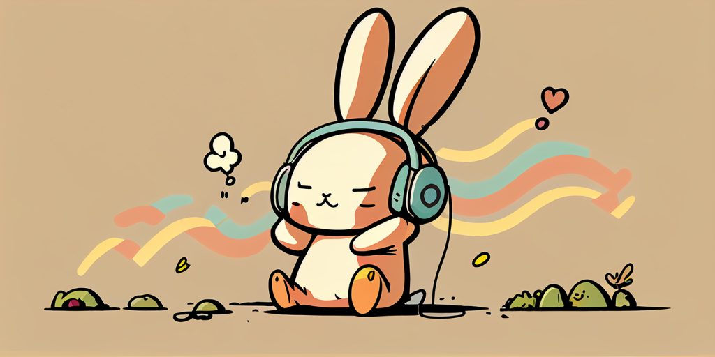 うさぎヘッドホン