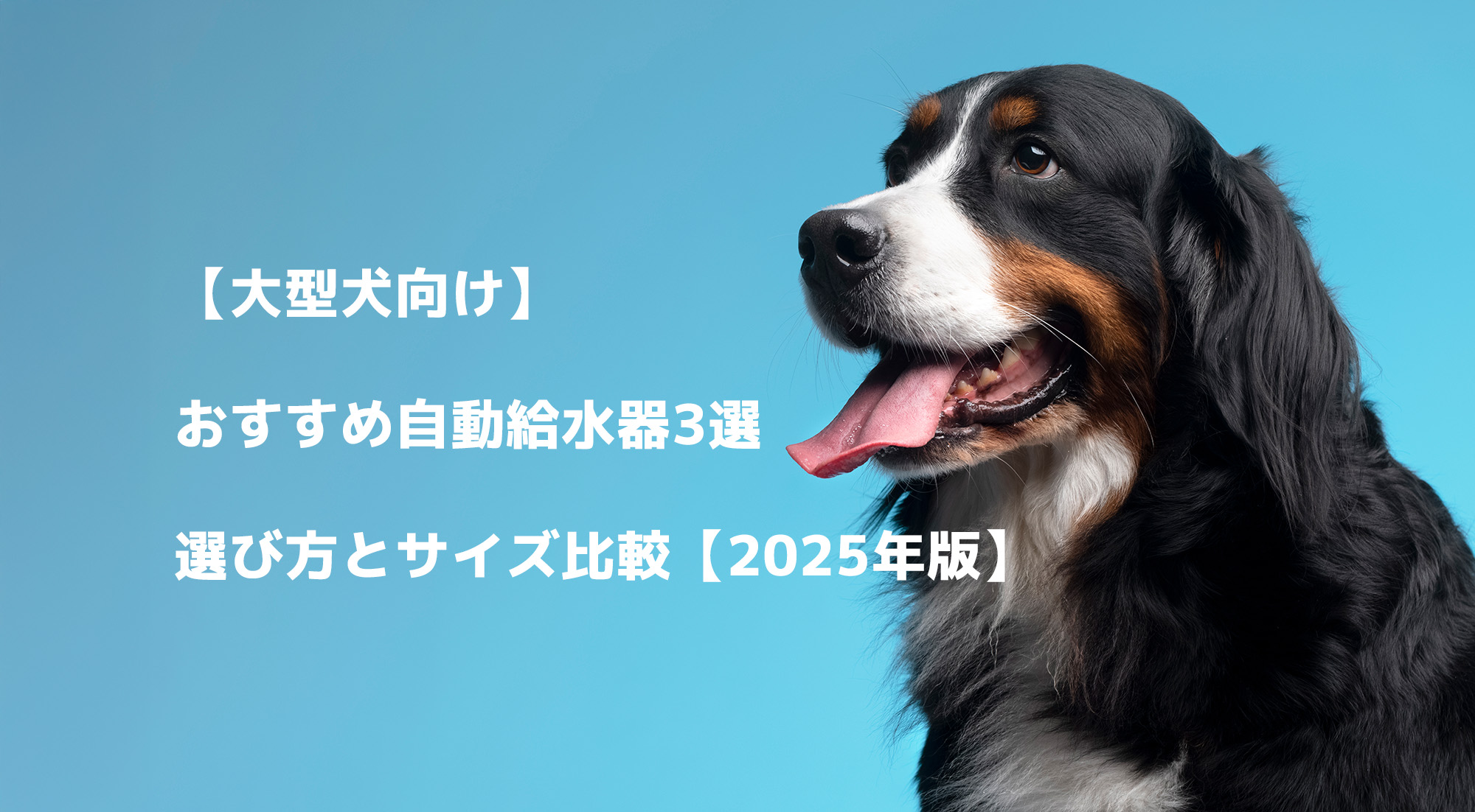 【大型犬向け】おすすめ自動給水器3選