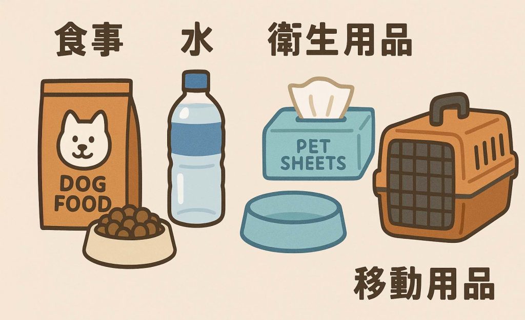 犬の防災グッズ