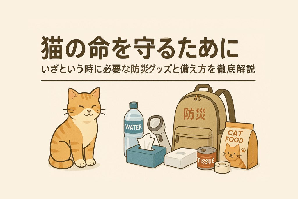 猫の防災グッズ紹介