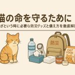 猫の防災グッズ紹介