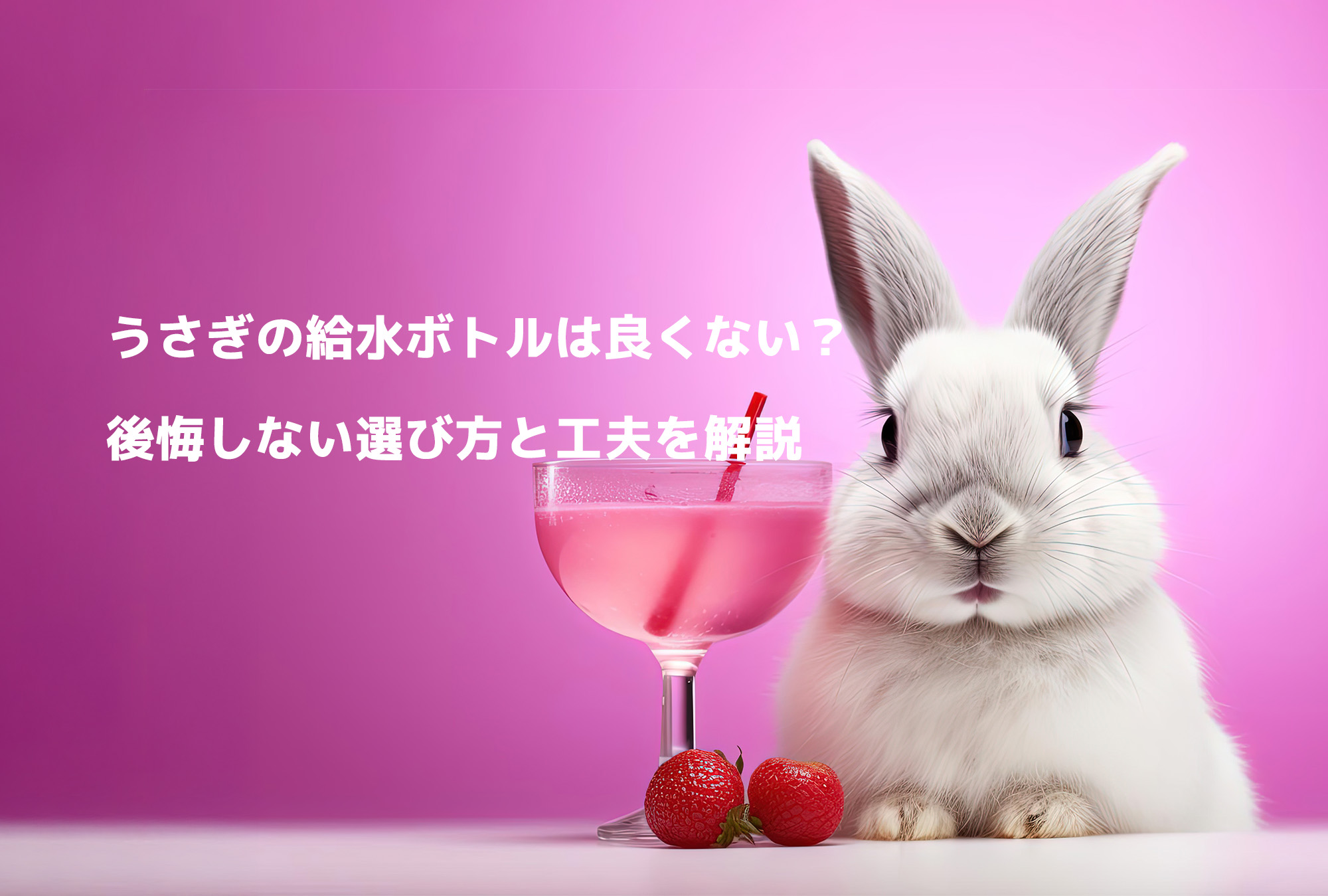 うさぎ給水ボトル