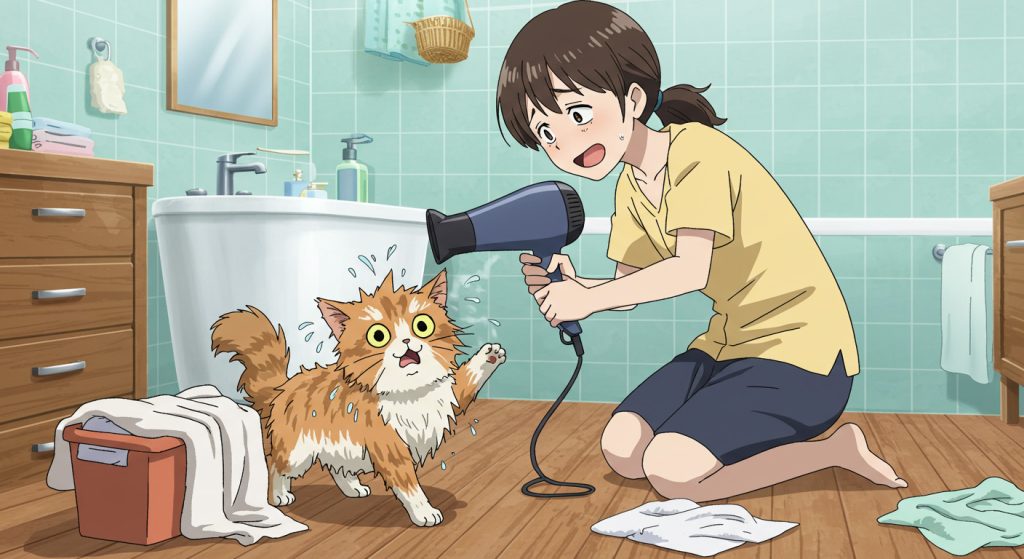 ドライヤー嫌いペット